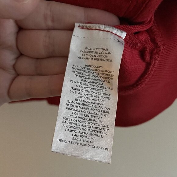 Lauren Ralph Lauren Wmn XXL Red W/Crest Logo Stripe Sleeve Full ZIP Track Jacket - Picture 7 of 9